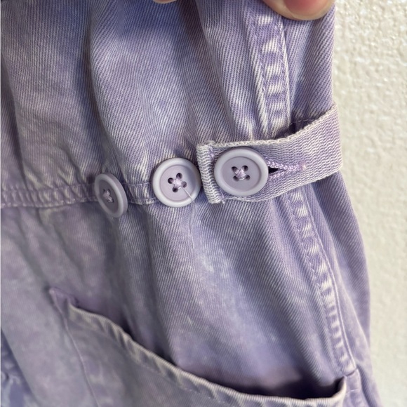 PISTOLA Parker Denim Romper in Purple Amethyst NWOT - Picture 6 of 11